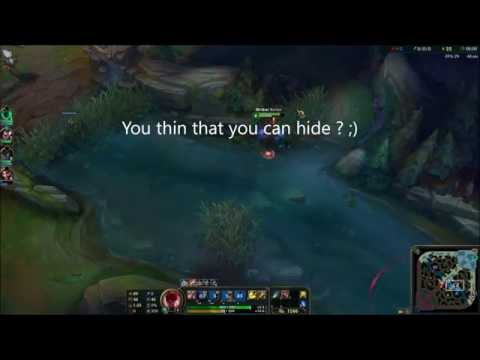 calculated lee sin Q abuses rengar !!!