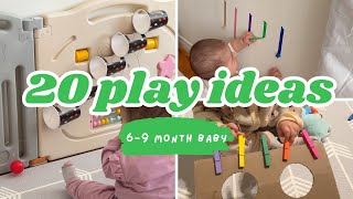 20 cheap and fun games for 6-9 month old baby (no screen time)