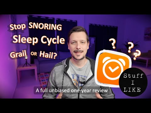 STOP SNORING: Sleep Cycle full unbiased one-year review.