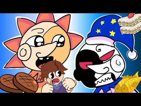 SUN VS MOON MUKBANG | Light VS Dark MUKBANG | FNAF Security Breach ANIMATION