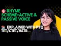 Rhyme Scheme Active And Passive Voice Most Expected Grammar Concepts Pyq