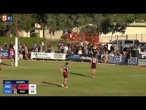 Rd 7 SANFL Snapshot - West's Josh Carmichael goals after courageous mark