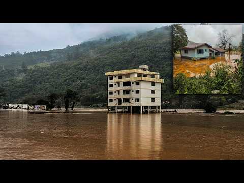 VEJA COMO ESTÁ MUÇUM AGORA COM CHUVAS INTENSAS NO RIO GRANDE DO SUL