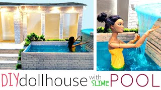 modern DIY Dollhouse with pool for Barbie (pt 1)