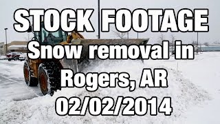 preview picture of video 'Stock footage of snow removal from Rogers, AR (02/02/2014)'