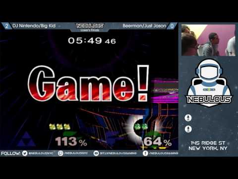 Nebulous Melee 85: Doubles - Loser's Finals: DJ Nintendo/Big Kid vs. Beerman/Just Jason