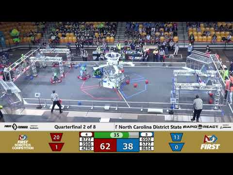 Quarterfinal 2 - 2022 FIRST North Carolina District State Championship