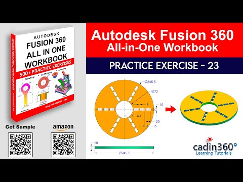 Tutorial Fusion 360 per principianti – Esercizio n. 23 | Modellazione 3D da disegno 2D - Giorno 23