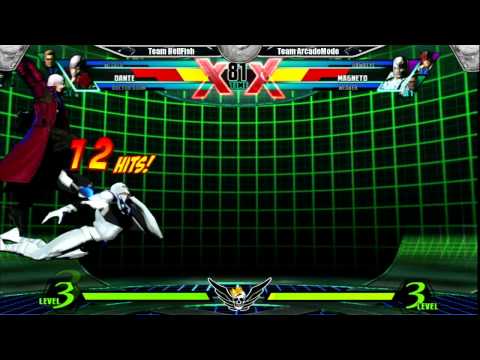 Bison VIII - UMVC3 - LOSERS FINALS Team Hell Fish vs Team Arcade Mode