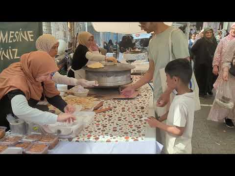 Lovely Fresh Hot Gozleme @ Fatih Wednesday Bazaar