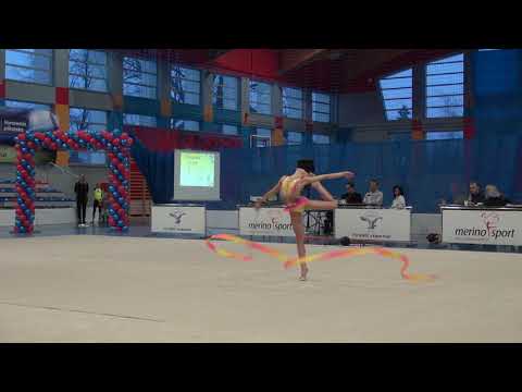 Natalia Jakubowicz Mistrzostwa Krakowa 2018 wstążka