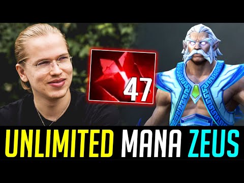 Topson ZEUS - 47 BLOODSTONE charges in just 30 mins game DOTA 2