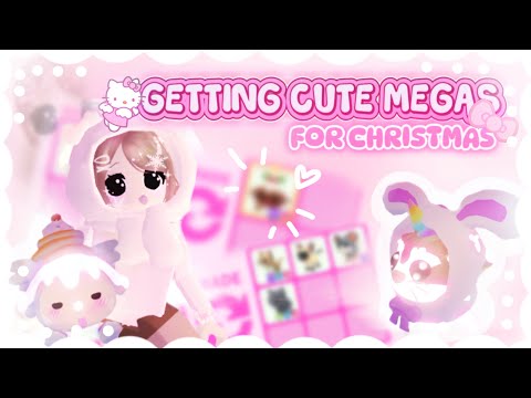 ୨ৎ getting *CUTE MEGAS* for christmas! ⋆˙⟡ { trading + making } in adopt me / #adoptme #roblox #fyp 