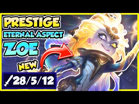 🌌✨ 3 MIL MASTERY ZOE TRIES ETERNAL ASPECT ZOE! | New Zoe Skin | Erick Dota PBE