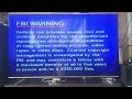 Sony Wonder FBI Warning 2000 Screen