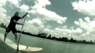 Family Standup paddle surf in Weligama, Sri Lanka 2013