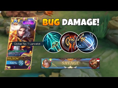 SAVAGE!! TRY THIS NEW LANCELOT 1 HIT BUILD 2024 (insane damage) - MLBB