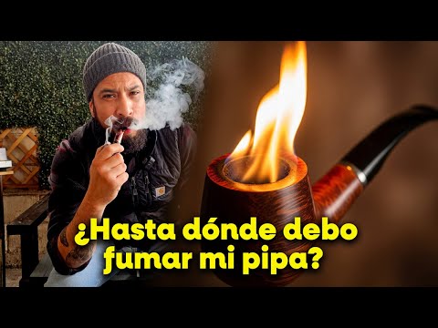 How far should I smoke my pipe?