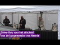 Drive-thru voor afscheid burgemeester Heerde