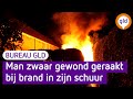 Zware brandwonden voor man na inbraak in zijn schuur | Bureau GLD
