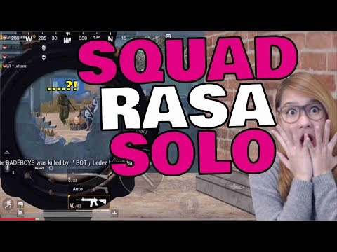 WANITA DITINGGAL SENDIRIAN DI MODE SQUAD!! SIAPA TAKUT!! - PUBG MOBILE INDONESIA