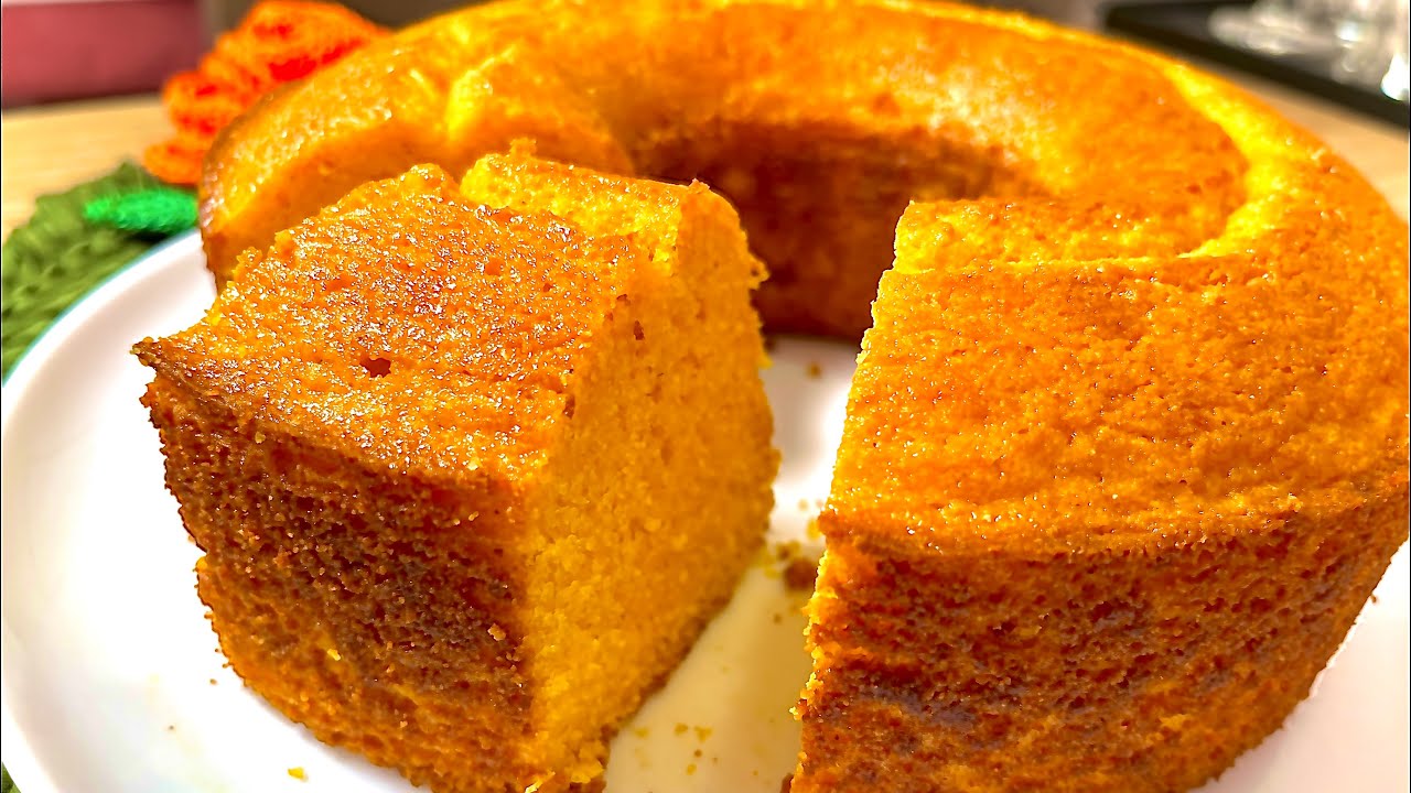 Bolo de CENOURA Sem trigo e sem lactose| bolo caseiro no liquidificador#bolodemilho