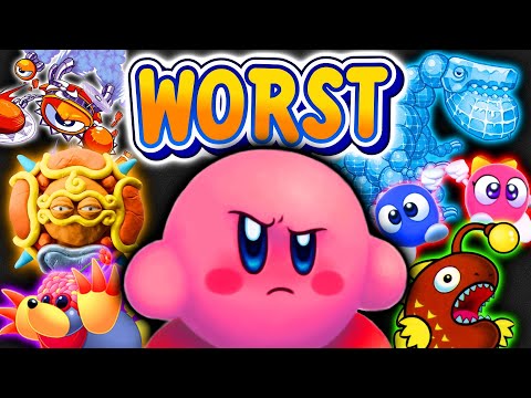 The WORST Boss Battle In Every Kirby Game EVER! [26 Games!]