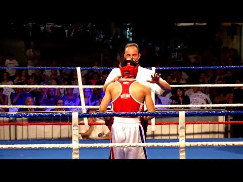 Combattimento di pugilato della Nazionale Italiana - Capacio VS Montanucci