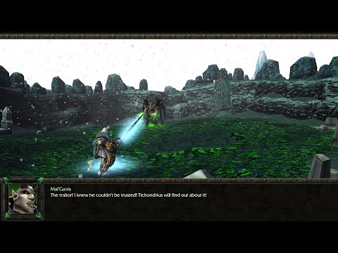 Arthas fails to claim Frostmourne and gets slapped by Mal'ganis to death