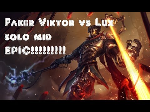 SKT T1 Faker - Viktor vs Lux - mid lane - FULL REPLAY - [EPIC MUST WATCH]