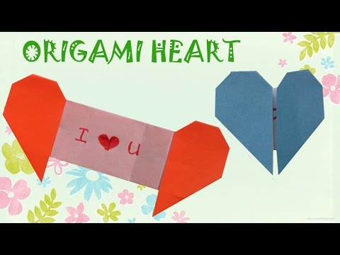 Origami Heart with Message - Origami Easy