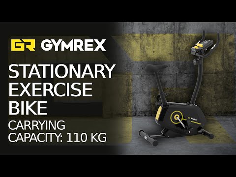 video - Exercise Bike - flywheel mass 4 kg - loadable up to 110 kg - LCD - 72 - 95 cm height