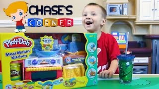 Chase's Corner: Playdoh Meal Makin' Kitchen Reviewand Unboxing Fun w/ Dad