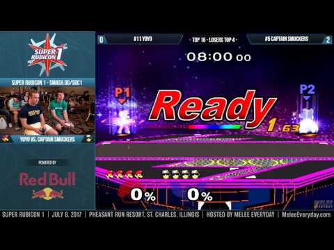Super Rubicon 1 - Yoyo (Luigi) vs. Captain Smuckers (C. Falcon) - SSBM - Top 16 LR4