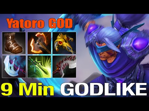 YATORO God Show [Anti Mage] Destroyed Lane 9Min GODLIKE Rape ALL | [Watch&Learn] Dota2 Pro MMR 7.32e