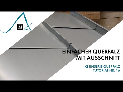 Tutorial: Einfacher Querfalz  - mit Ausschnitt (💪💪)