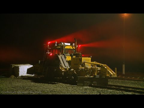 Track Machine On A Foggy Night - PoathTV Australian Trains & Railways