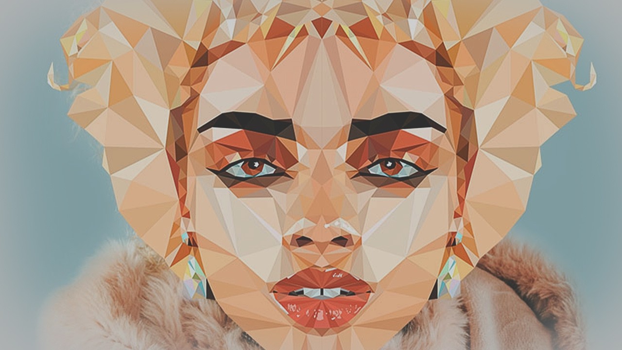 Low Poly Portrait Effect - Illustrator Tutorial