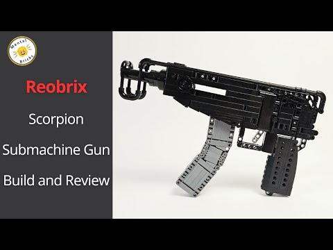 Reobrix SCORPION submachine gun brick BUILD and REVIEW