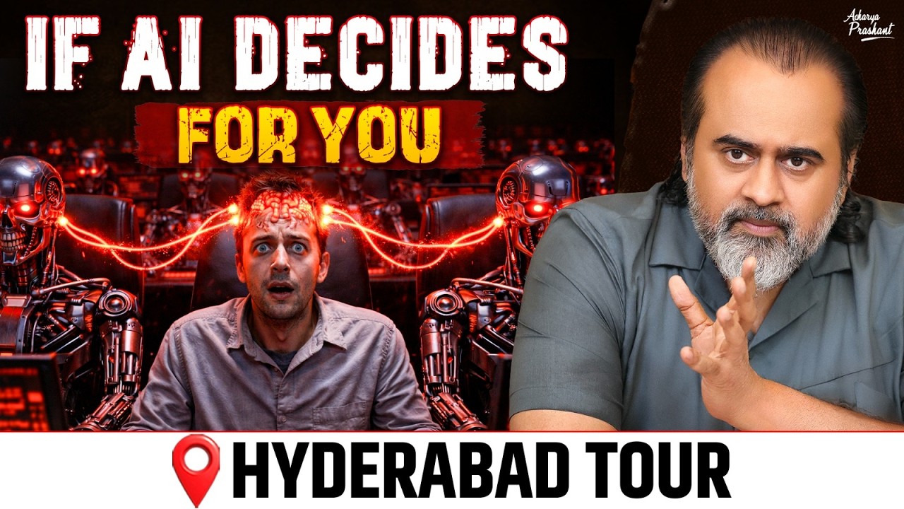 If You Are Letting AI Think and Decide for You || Acharya Prashant, Hyderabad Tour (2025)