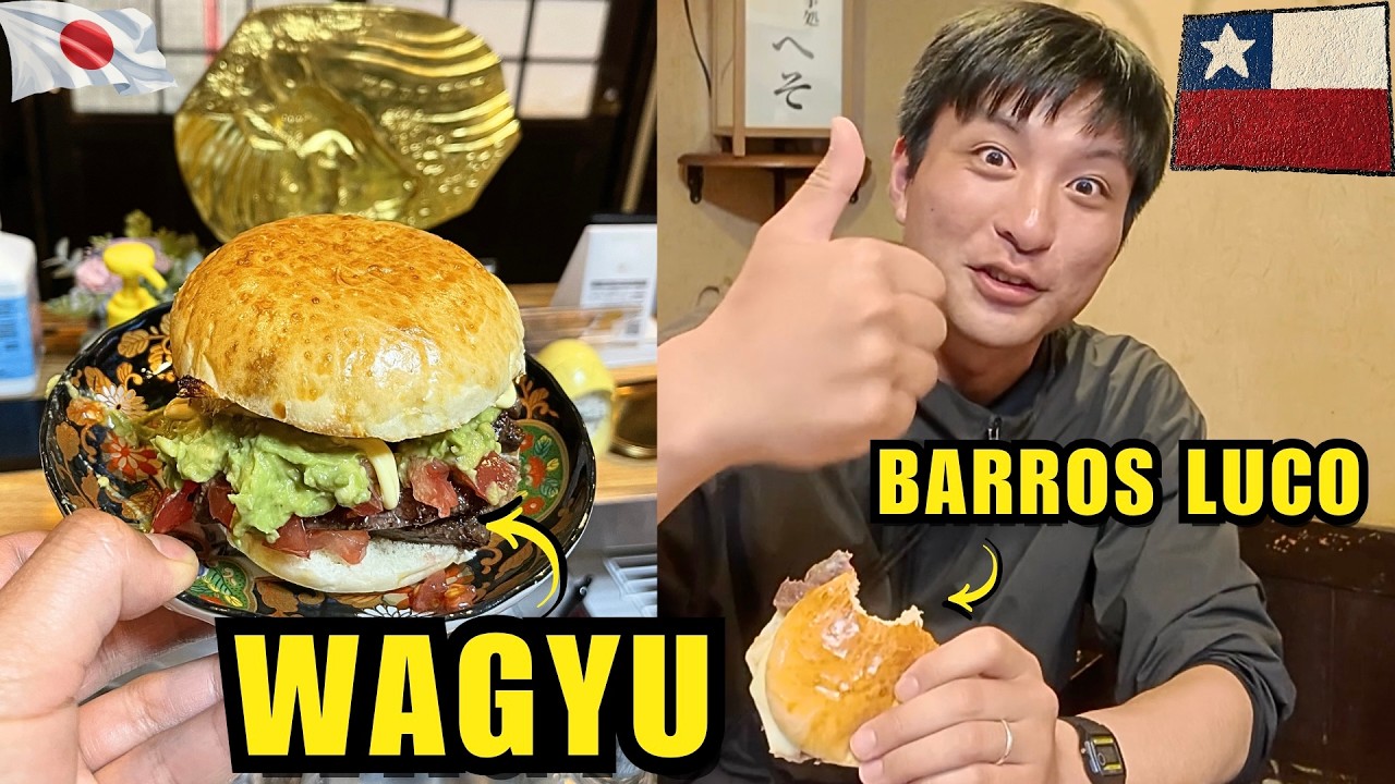 Vendí el Barros luco y el Churrasco italiano de WAGYU por primera vez en Osaka! 🇯🇵