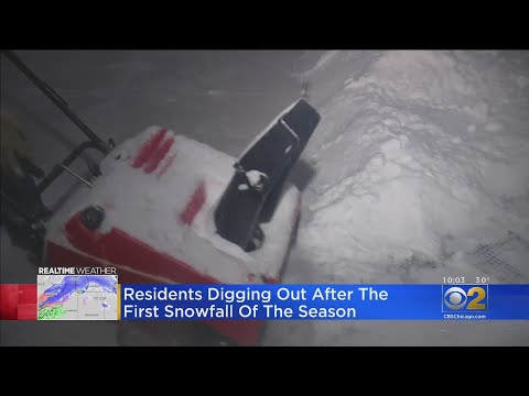 Residents Dig Out After Season's First Big Snowfall