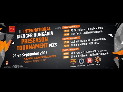 Stella Azzurra Roma - FC Barcelona | II. Gienger Hungária Preseason Torunament