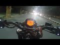 Night Bike Ride KTM Duke 250