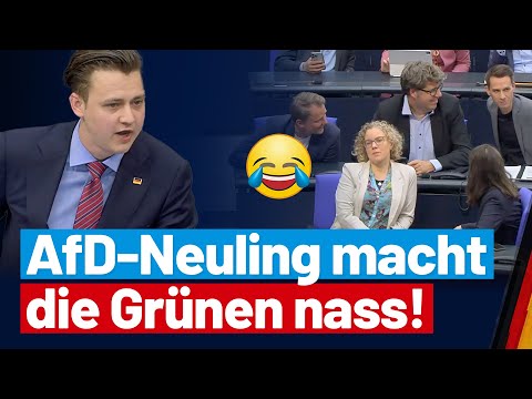 A direct hit! Manuel Krauthausen gives green climate hysterics a hard time! - AfD parliamentary g...