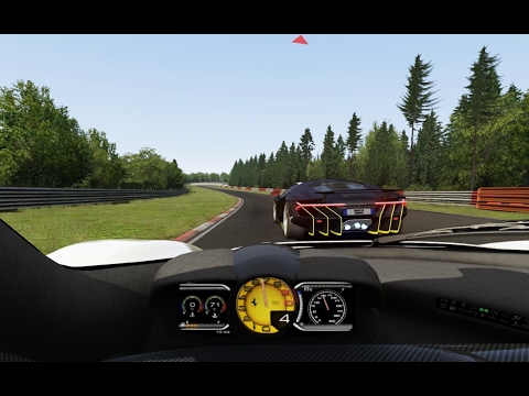 Battle Onboard Ferrari LaFerrari vs Lamborghini Centenario Racing at Nurburgring-Nordschleife