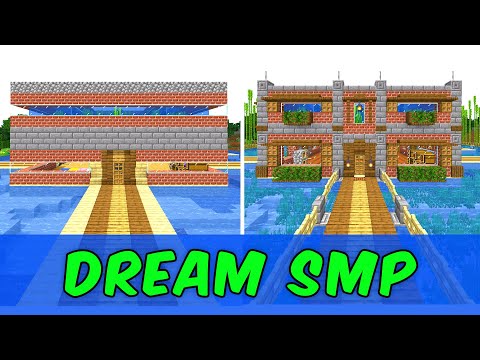 How to build the DREAM SMP Community House (original and upgraded version) + world download