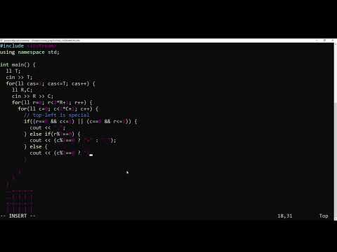 Google Codejam 2022 - "Punched Cards"