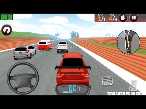 Drive for Speed Simulator: Red Civil Car Driving Race Mode Missions 1 to 7 - Android GamePlay 3D