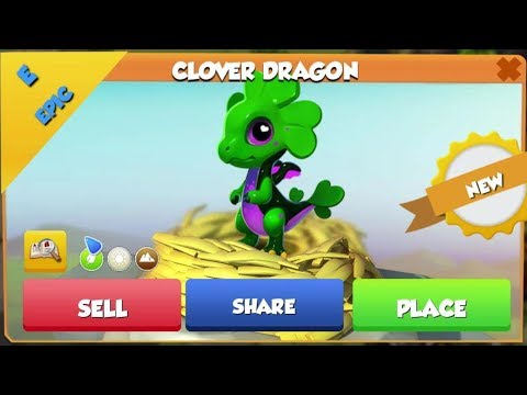 CLOVER DRAGON Hatching! Cool DML Themed Game! - DML #835